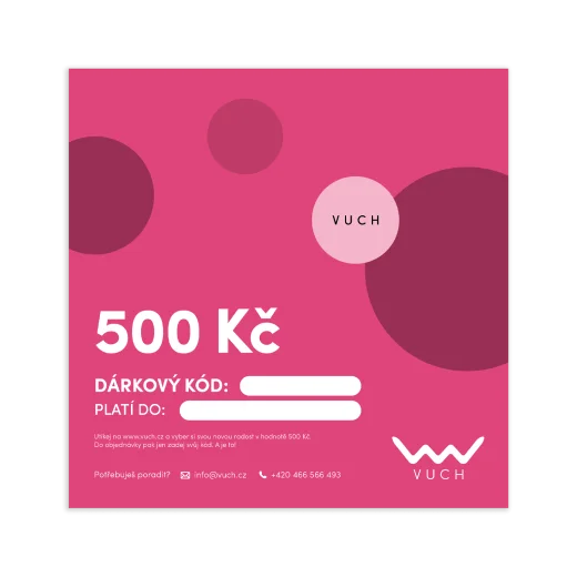Elektronický dárkový poukaz v hodnotě 500 Kč