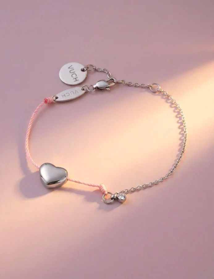Brățară Shiny Heart Pink