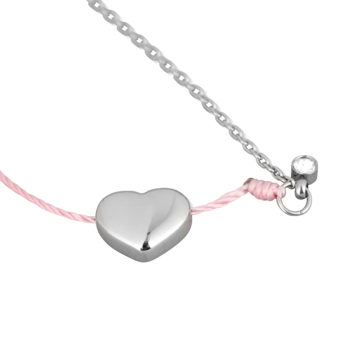 Brățară Shiny Heart Pink