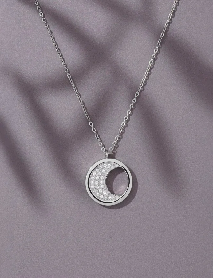 Colier Moon Silver