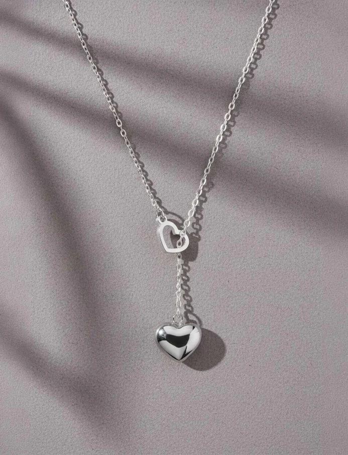 Colier Sweet heart Silver