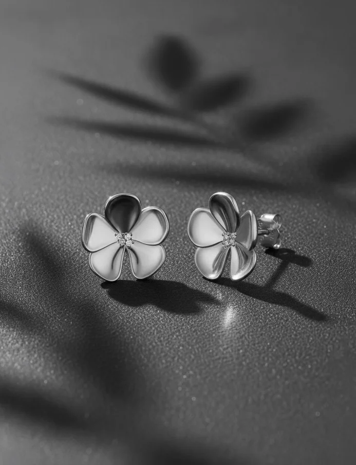 Cercei Floret Silver