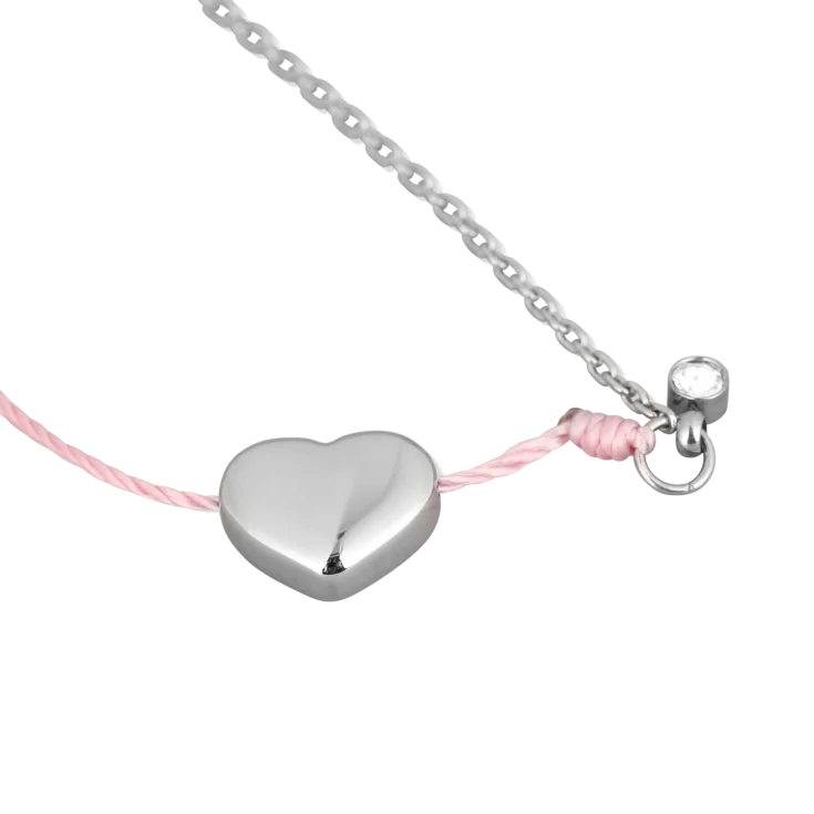 Brățară Shiny Heart Pink