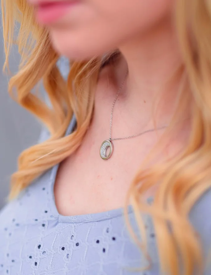 Colier Moon Silver