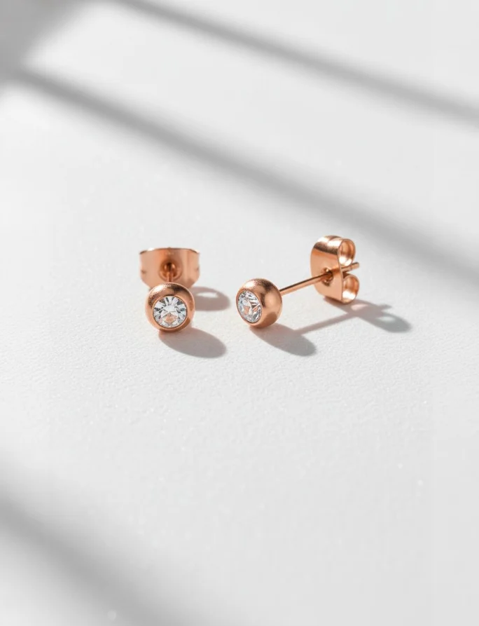 Cercei Gem Rose Gold