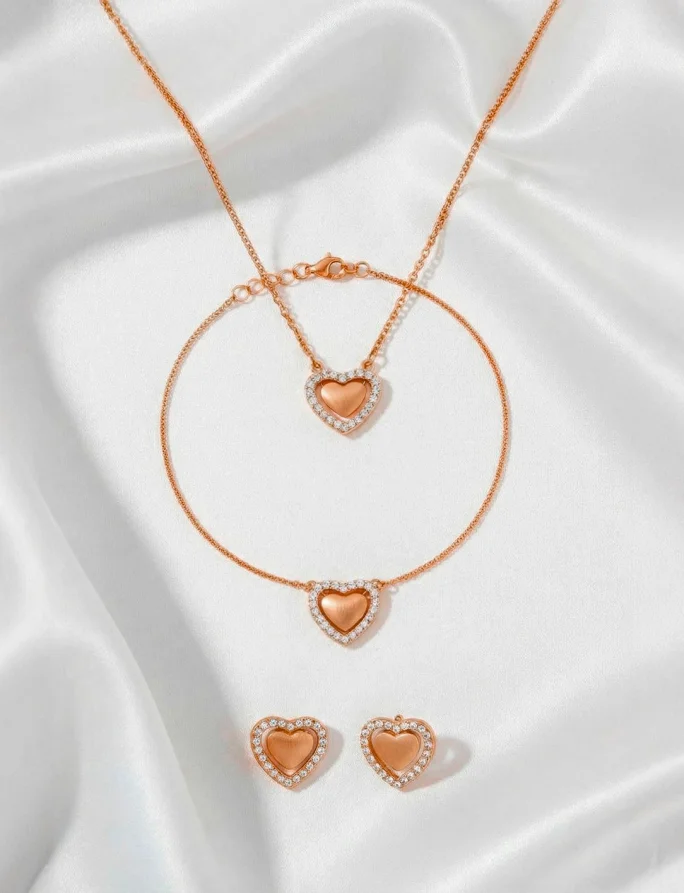 Cercei Lunira Rose Gold