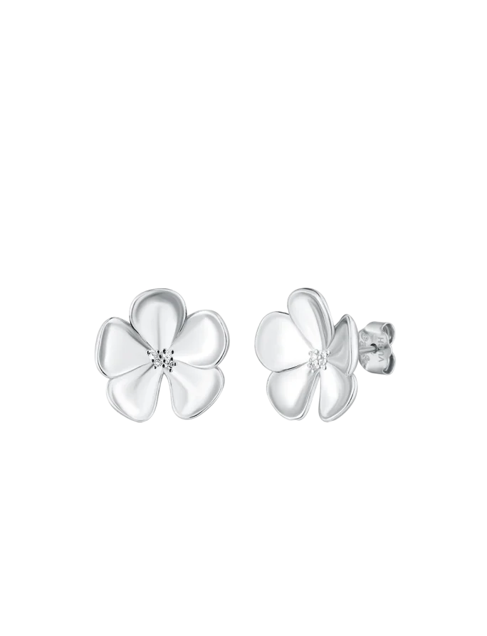 Cercei Floret Silver