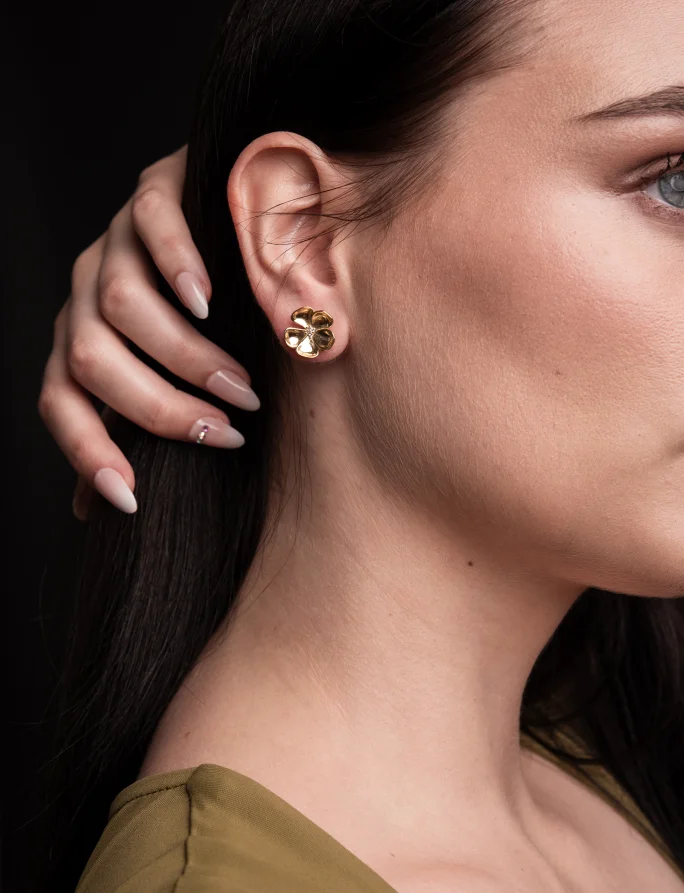 Cercei Floret Gold