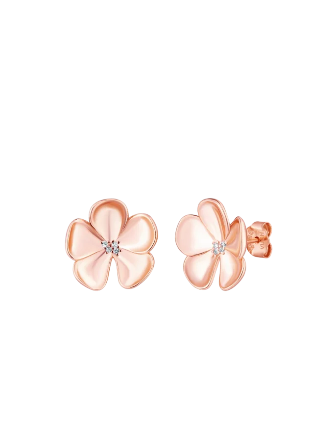 Cercei Floret Rose Gold