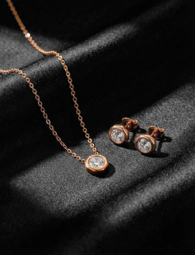 Colier Ellin Rose Gold