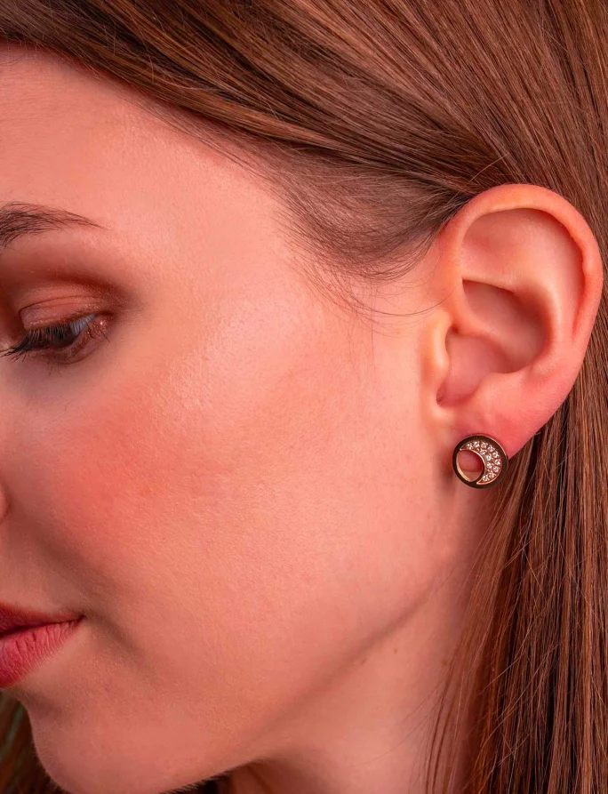 Cercei Moon Rose Gold