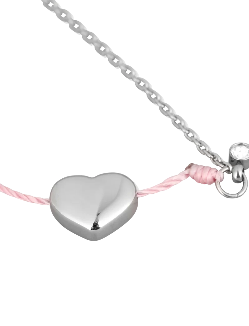 Brățară Shiny Heart Pink