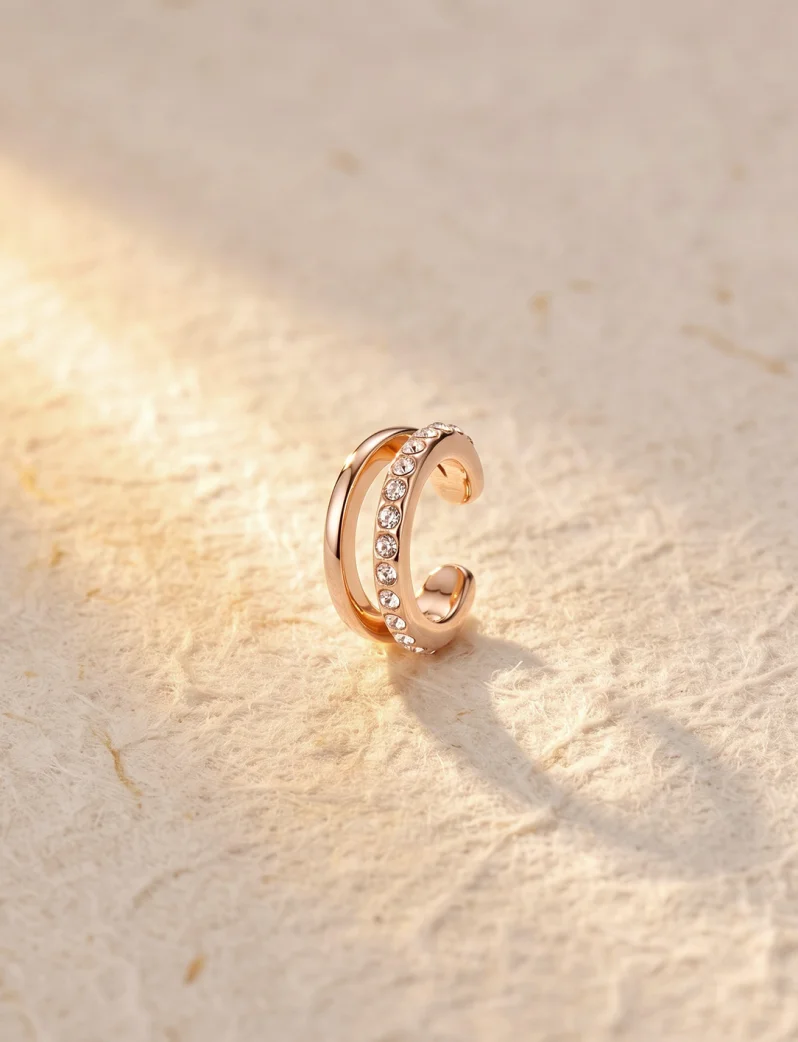 Cercei Vein Rose Gold